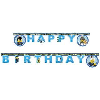 Lego City fødselsdagsbanner