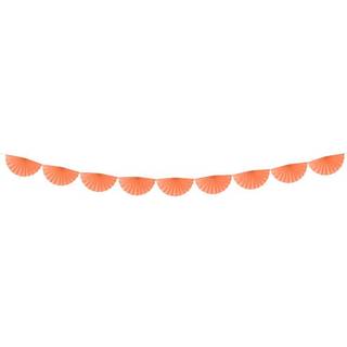 3m Guirlande 30 cm rosetter i fersken