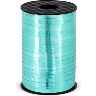 225 meter Gavebånd Metallic turkis 5mm bred