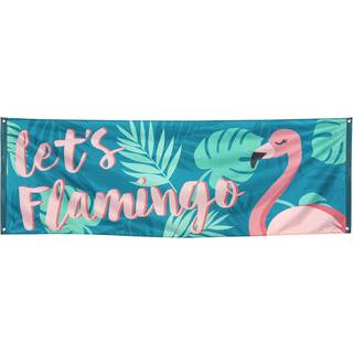 Flamingo banner 74x220 cm
