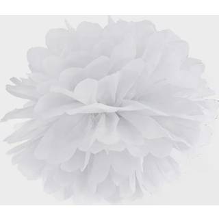 Pom pom hvid 35 cm