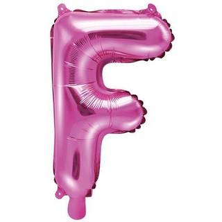 1 stk. Folieballon Bogstav F hot pink 35 cm – Nem oppustning og ophængning