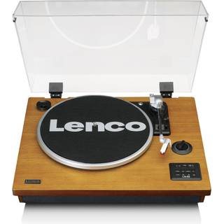 Lenco - Pladespiller med Bluetooth®, USB MP3-koder, højttalere Wood - LS-55WA