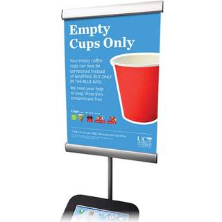A3 bannerholder til iPad Stander
