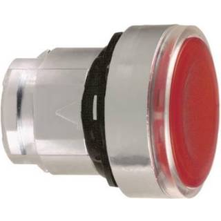 Schneider Electric Harmony lampetrykhoved i metal for led med fjeder-retur og plan trykflade i orange farve