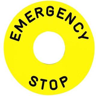 Skilt Ø60 Emerg.Stop Zb2By9330 Schneider Electric