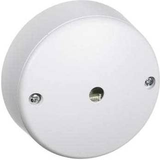 LK Udløbsroset rund Ø 75 mm 3-led.+ jord, hvid