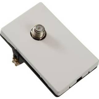 Triax FV02 FUGA F-connector vægdåse til antenne og satellit install | PRIS-MATCH