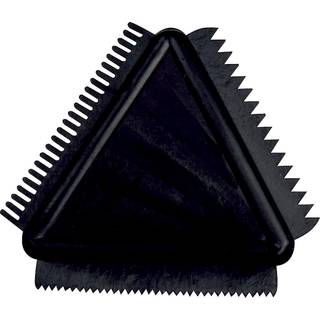 Trekantet gummispartler 9 cm - Sort, til kreative projekter