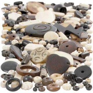 Naturmix Benperler 5-30 mm - 300g til kreative projekter