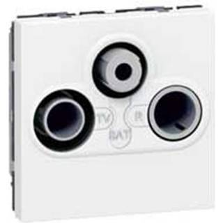 Legrand Tv-r-sat stik hvid