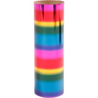 Regnbuefarvet Dekorationsfolie 15,5 cm x 50 cm