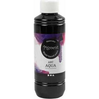 Flydende Akvarelmaling - Sort 250ml, Høj Kvalitet