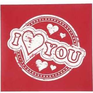 Screen Stencil - I Love You, 20x22 cm