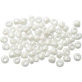 Rocaiperler 4 mm, perlemor, 500 g til smykker