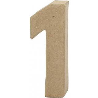 Håndlavet Papmaché Tal - 10 cm Dekoration
