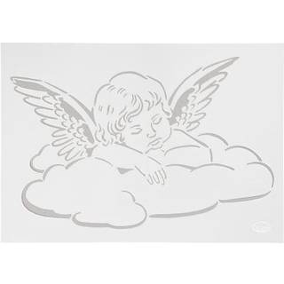 Engel på Sky Stencil A4 - Kreativ Kunstnerisk Skabelon