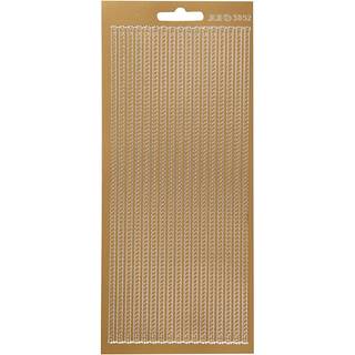 Selvklæbende Guld Stickers 10x23 cm - Elegant Dekoration