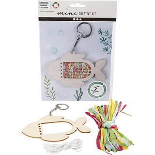 Mini DIY Kit, træfisk nøglering