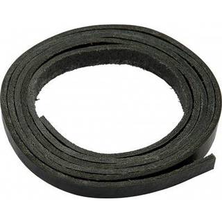 Kraftigt Sort Læderbånd 10mm x 2m - 1 pakke