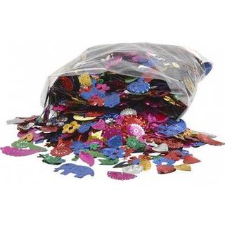 Pailletter | Karneval | Stærke farver | 400g