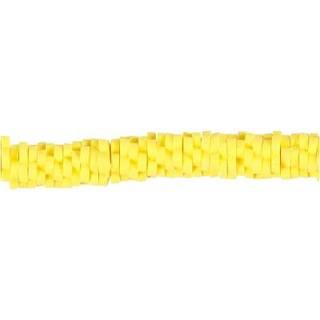 Gule lerperler i blomsterfacon - 145 stk.