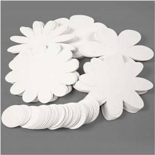 Kraftige blomsterfigurer i karton - 20 cm, 100 stk.