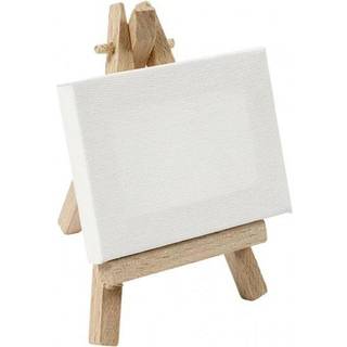 Minilærred med staffeli, 8x6 cm - Kreativitet i lommen