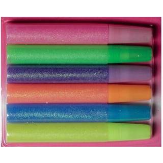 Glitterlim 6 Neon Farver 10ml - 6stk