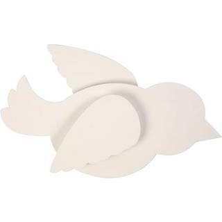 Fugl, L: 25 cm, 400 g, hvid, 100sæt/ 1 pk.