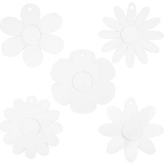 Kraftige blomsterfigurer i karton - 15 stk. 20 cm