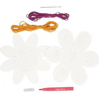 Broderisæt karton - Blomster
