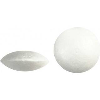 Ufo Styroporfigur 7,5 cm - 100 stk. Hvid