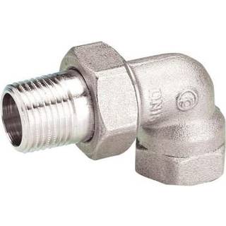 Kriss Radiatorforskruning 1/2" vinkelløbende forniklet