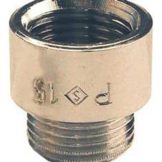 Haneforlænger 1/2" x 15 mm, muffe/nippel, krom