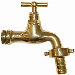 Megatherm Aftapventil 1/2" T-greb slangeforskruning poleret messing