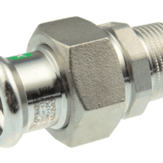 Vsh Fabrieken Vsh forskruning muffe/nippel 54 mm x 2 rustfri