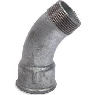 +GF+ lang bøjning 45° galvaniseret 1/2'' muffe-nippel