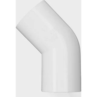 Gelia Afløbsbøjning 45° med fast gummimuffe 32 mm, 45 gr