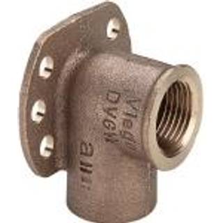 lodde dækvinkel 1/2'' - 15 mm. Med en rørgevindmuffe og en loddemuffe