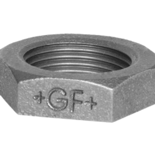 Georg-Fischer Kontramøtrik sort 3/8