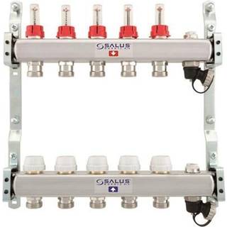 SALUS Gulvvarmemanifold til 9 kredse med flowmeter