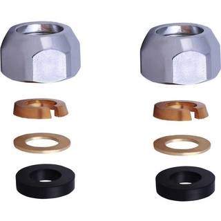 Omløber 1/2" x 10 mm i krom