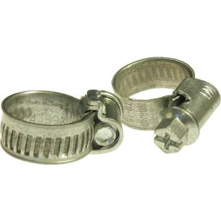 Spændebånd, 1”-1 1/2", rustfrit stål, 6 stk.