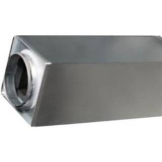 Lyddæmper Ø160 mm x 1000 mm Rektangulær, Nippel/Nippel