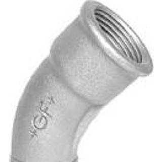+GF+ lang bøjning 45° galvaniseret 2'' muffe-nippel