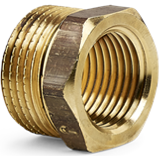 Nippelmuffe 1"-1/2" messing