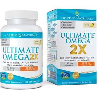 Ultimate Omega 2X med D-vitamin, 2150 mg Citron - 60 bløde kapsler