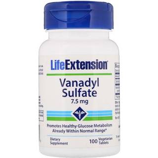 Vanadyl Sulfate, 7.5mg - 100 vegetariske faner