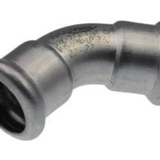 VSH bøjning 45° muffe/muffe 18 mm syrefast